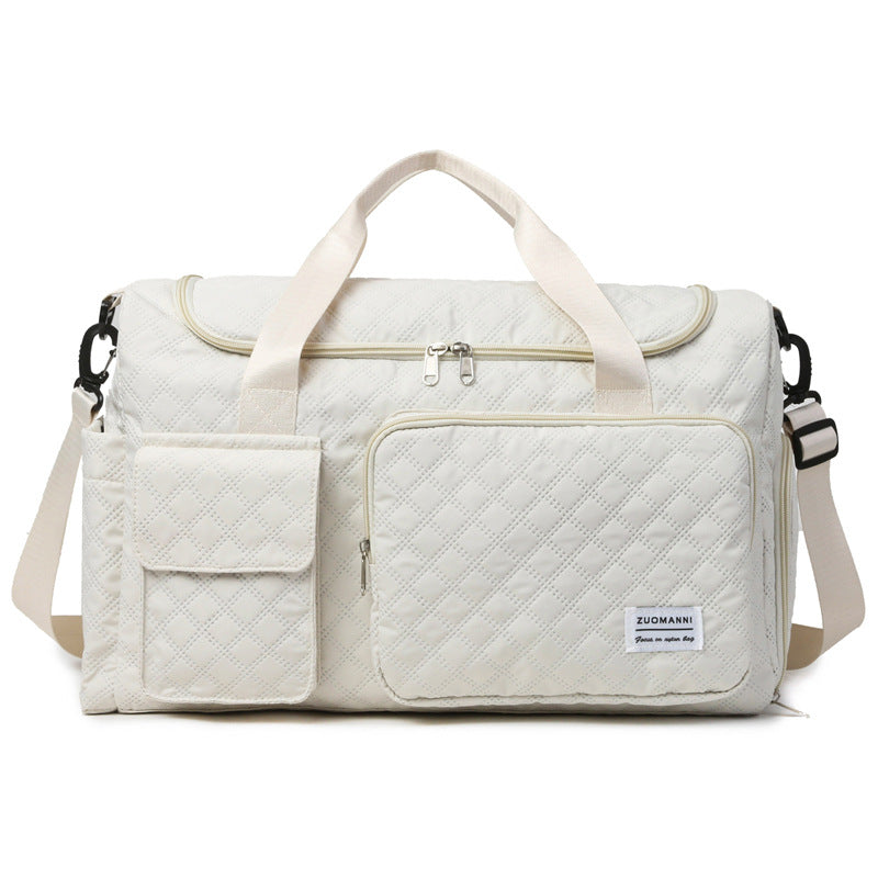 Spacious Sport Duffel Bag With Textured Surface Kalsten