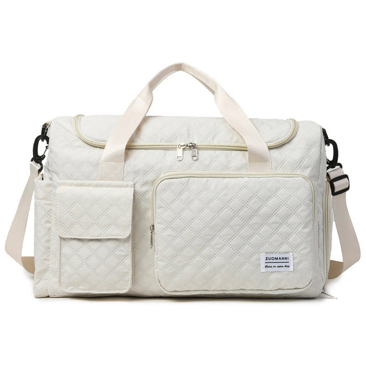 Spacious Sport Duffel Bag With Textured Surface Kalsten