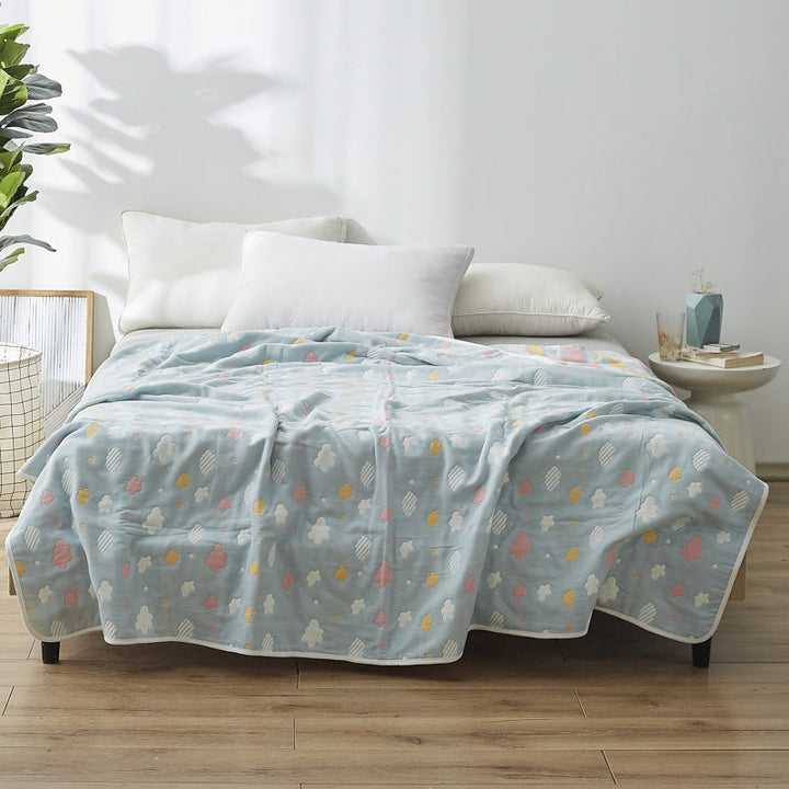 Women Elegant Blanket with Subtle Leaf Pattern Kalsten