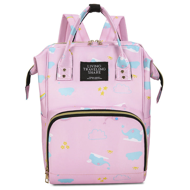 Whimsical Graphic Print Backpack