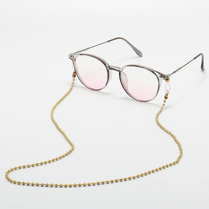 Fashionable Cat-Eye Glasses with Beaded Chain Kalsten