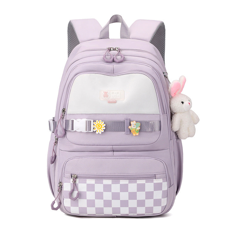 Cute school backpack with playful charms Kalsten