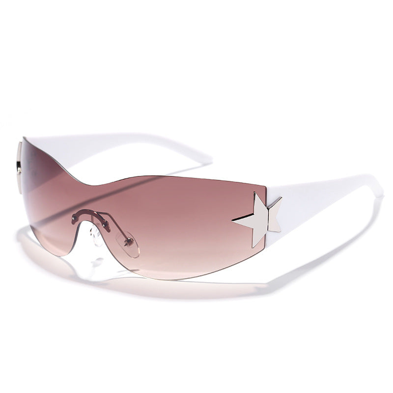 Women's futuristic design sunglasses with unique accents Kalsten