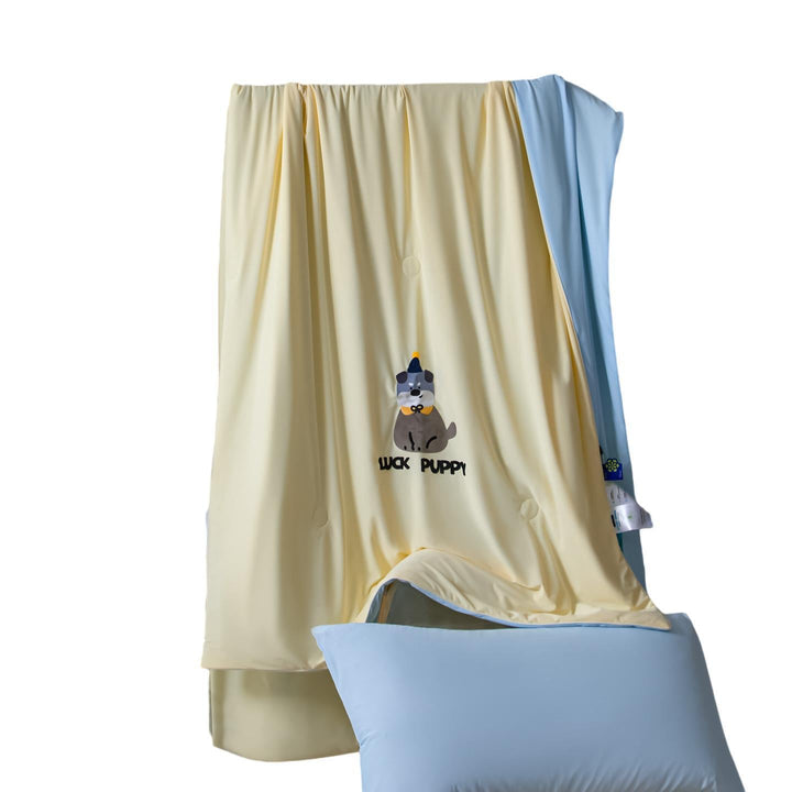 Ladies cozy microfiber blanket with cheerful pattern Kalsten