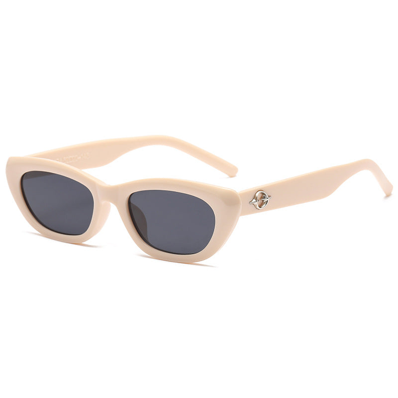 Women's Cat-Eye Sunglasses with Elegant Transparent Frame and UV Protection Kalsten