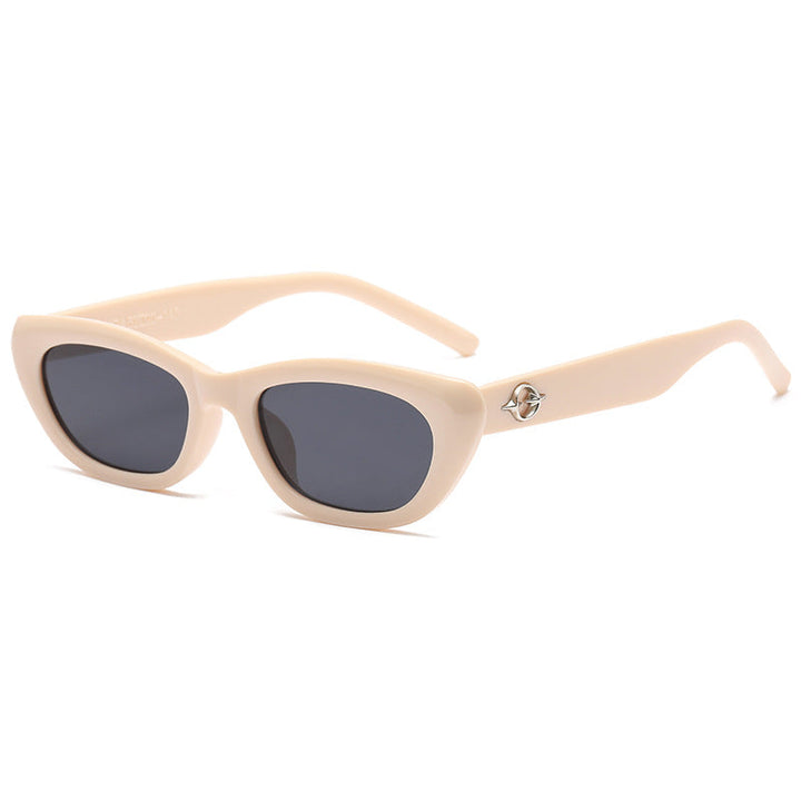 Women's Cat-Eye Sunglasses with Elegant Transparent Frame and UV Protection Kalsten