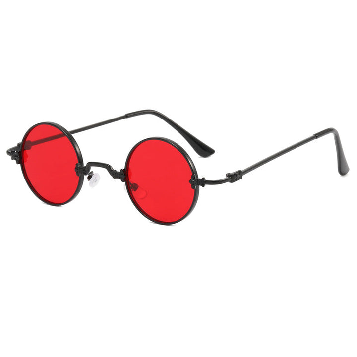 Ladies fashionable round glasses with high-quality metal frame and flexible temples Kalsten