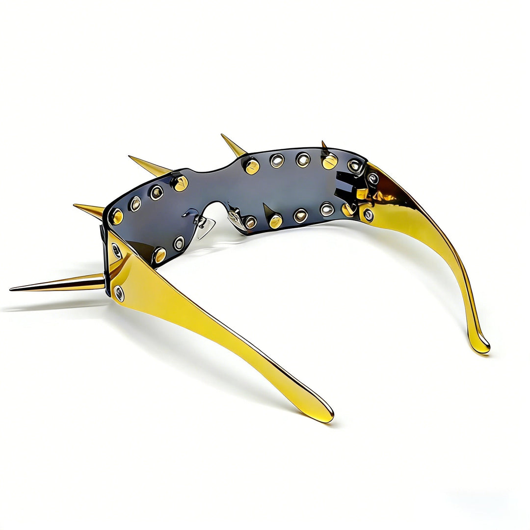 Women's Sporty Sunglasses with Eye-Catching Design and Spikes Kalsten