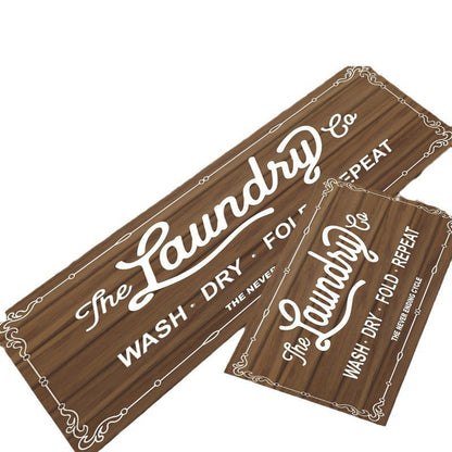 Vintage-Inspired Laundry Room Area Mat Acalora