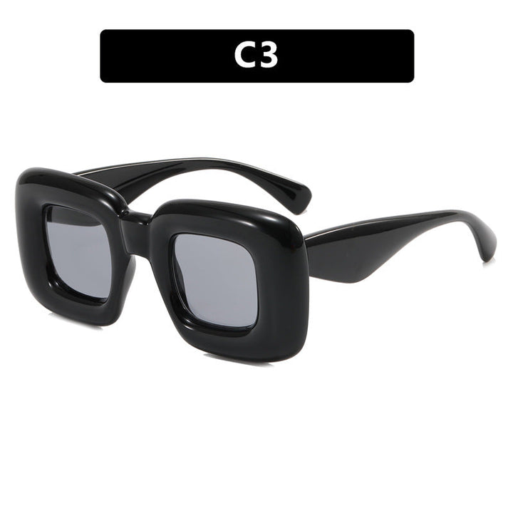 Women rectangular sunglasses with wide frame and protective UV filter Kalsten