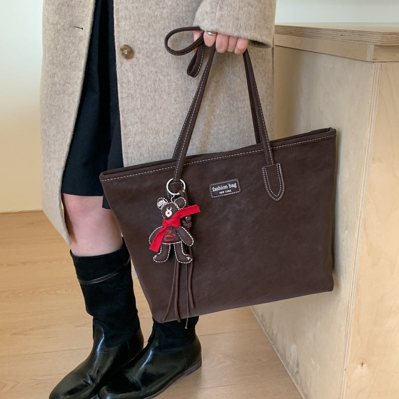 Elegant Faux Leather Tote Bag Kalsten