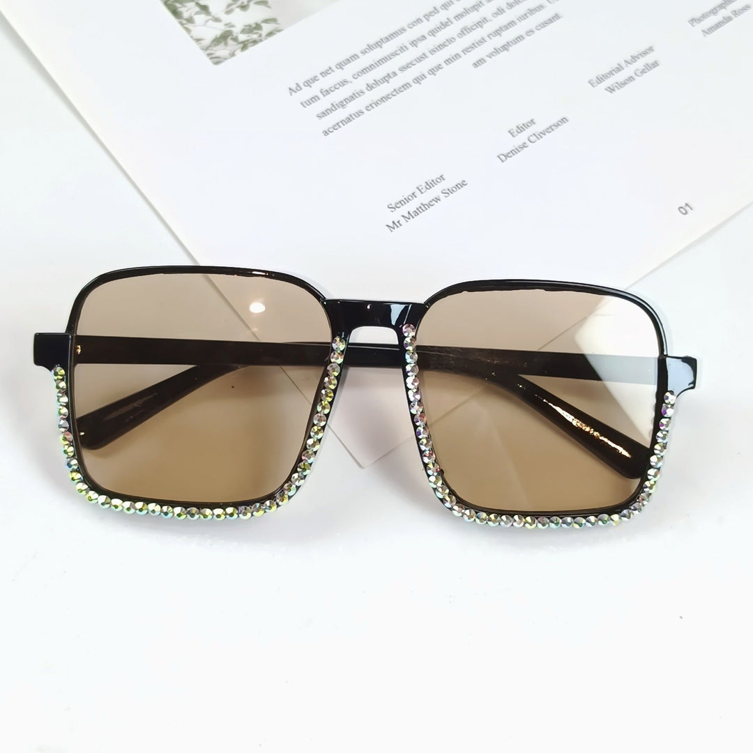 Ladies Glamorous Sunglasses with Sparkling Rhinestone Embellishment Kalsten