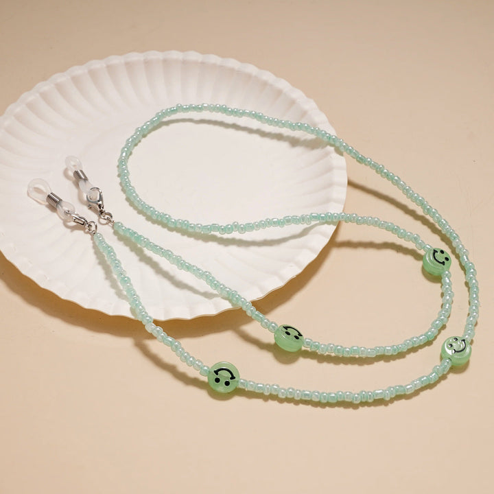 Decorative Smile Beaded Eyewear Chain kalsten