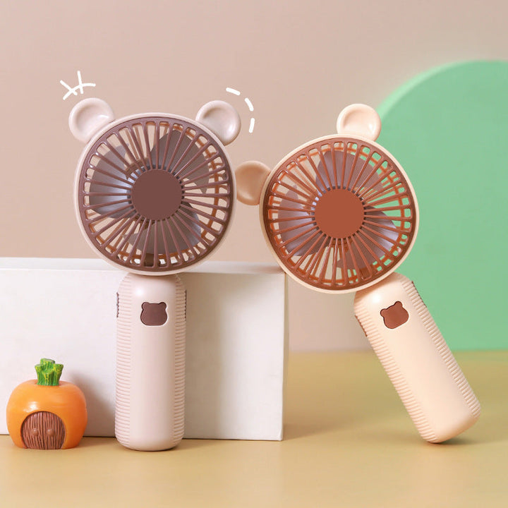Unisex Portable Hand Fan with Cute Bear Design Kalsten