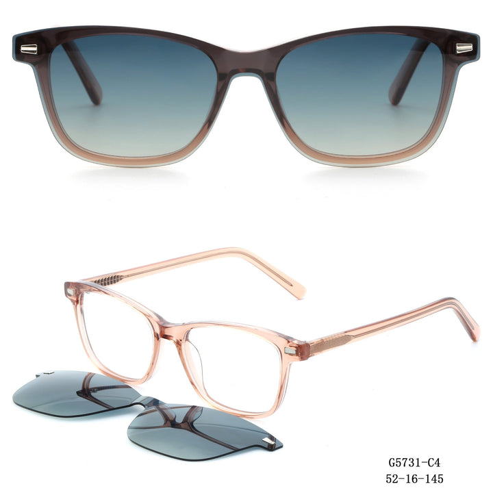 Women's stylish square sunglasses with removable lenses Kalsten