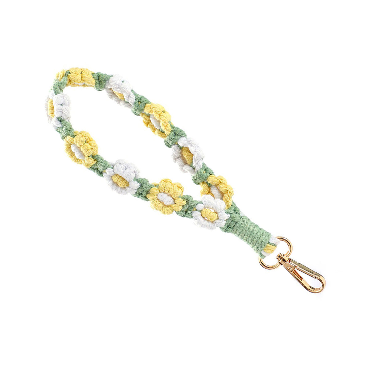Floral Macrame Keychain Strap Acalora 1788942629