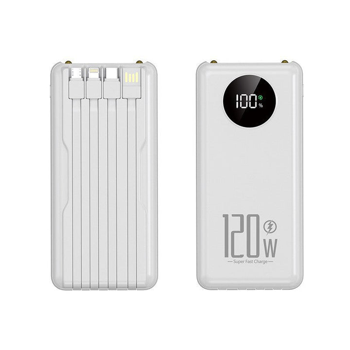 Portable high-performance power bank with intelligent cable management Kalsten