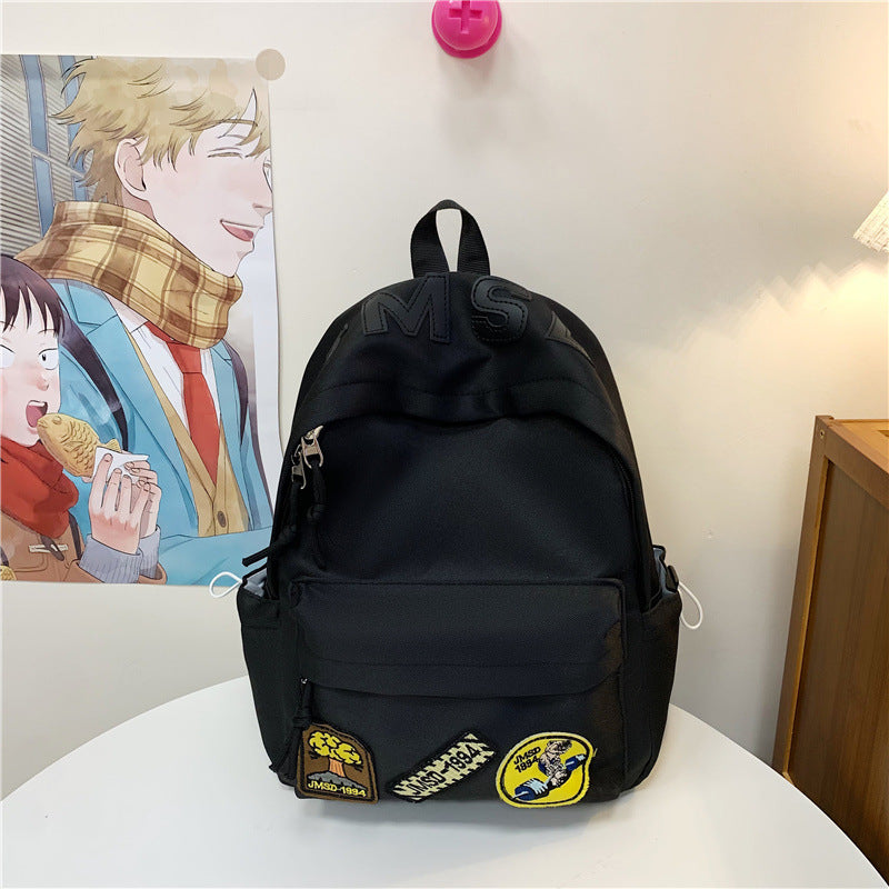 Fun-Themed Patchwork School Backpack