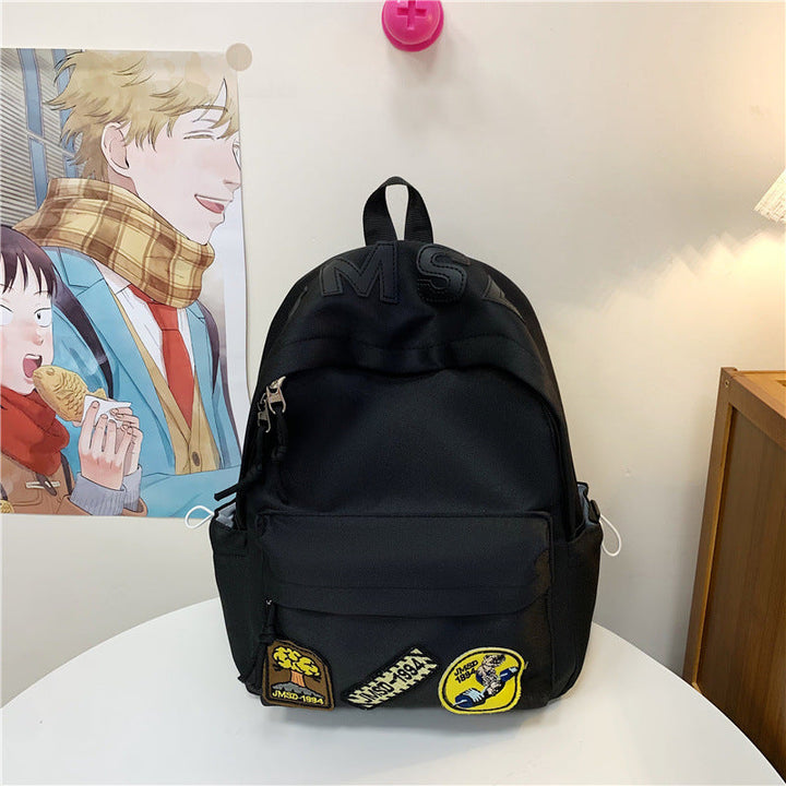 Fun-Themed Patchwork School Backpack