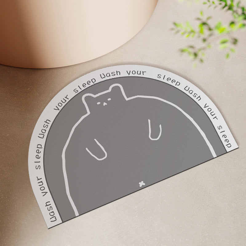 Round Bath Mat Kalsten