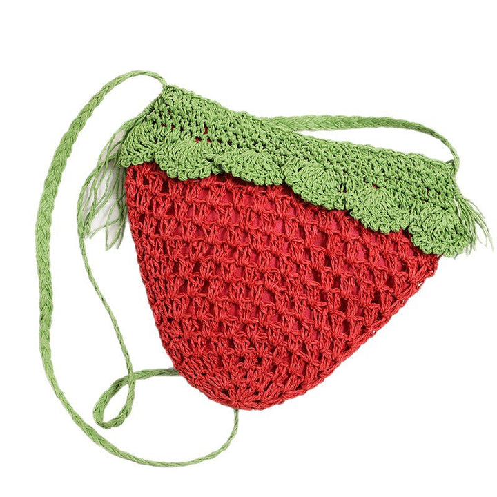 Handcrafted Shoulder Bag in Fruity Strawberry Design Kalsten