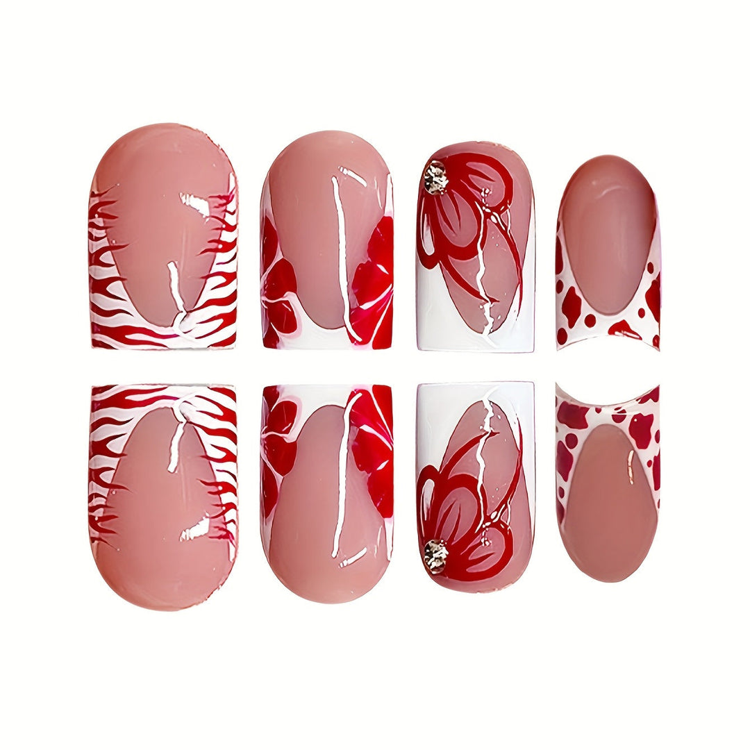 Elegant Floral Nail Design Kalsten