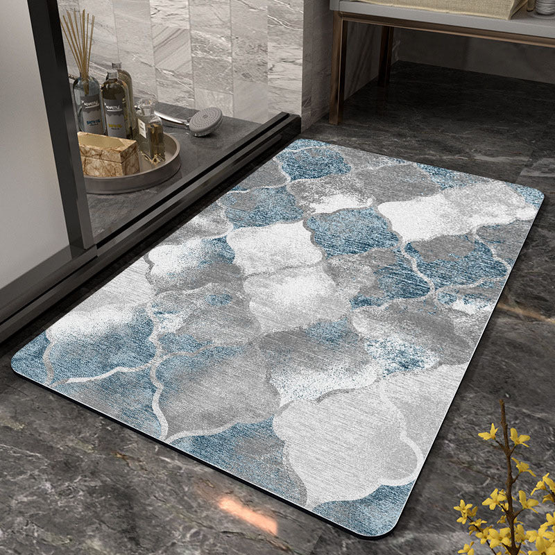 Stylish Geometric Pattern Bathroom Mat Acalora