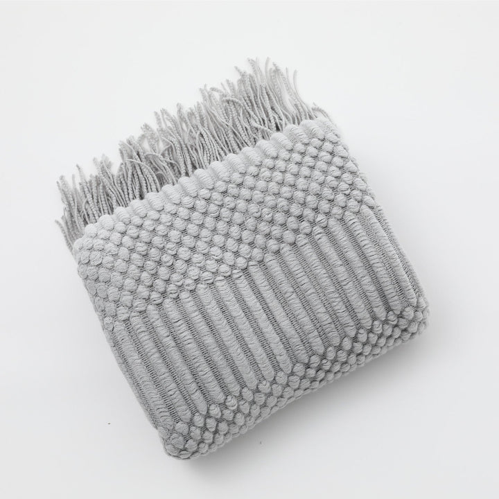 Women's high-quality knitted blanket with textured design Kalsten