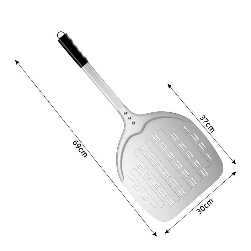 perforated aluminum pizza peel with ergonomic non-slip handle Kalsten