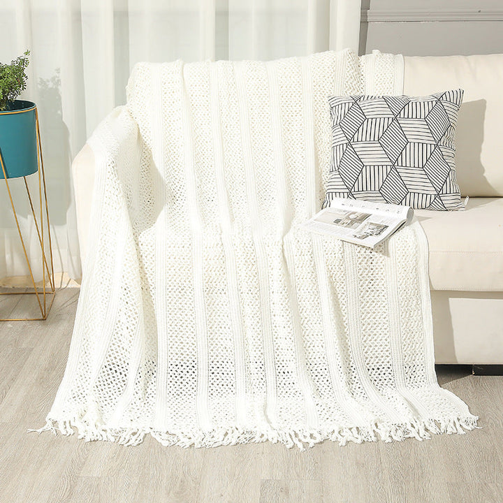 Ladies Large Knitted Blanket Kalsten