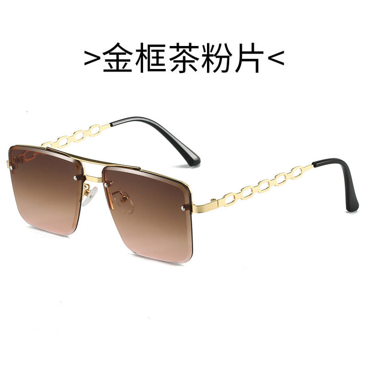Women's Square Sunglasses with Elegant Chain Structure Kalsten
