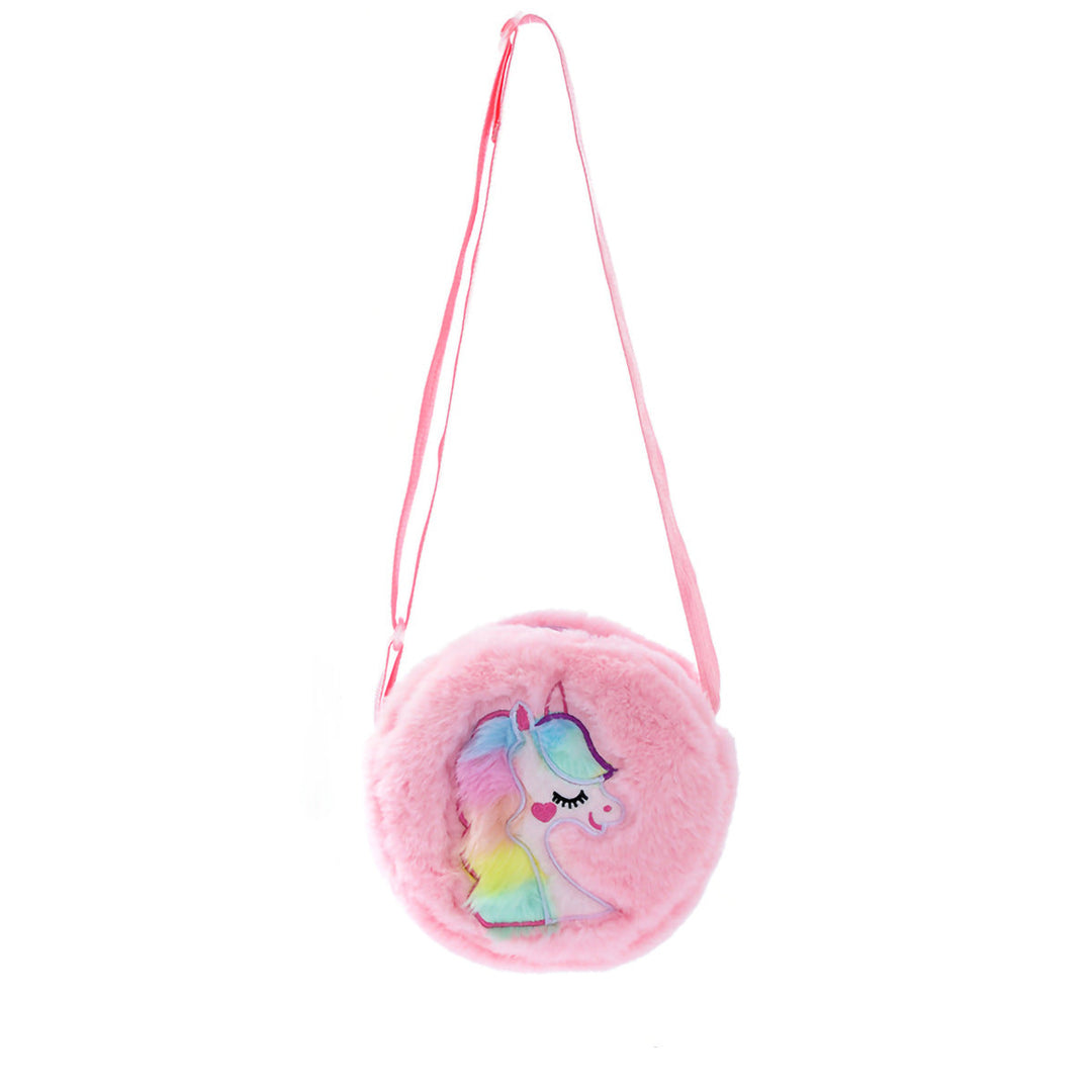 Plush shoulder bag with unicorn motif Kalsten