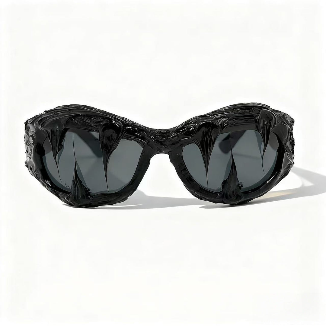 Women futuristic design sunglasses with unique textured surface Kalsten
