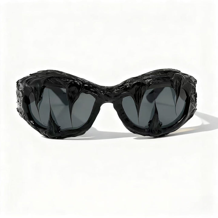 Women futuristic design sunglasses with unique textured surface Kalsten