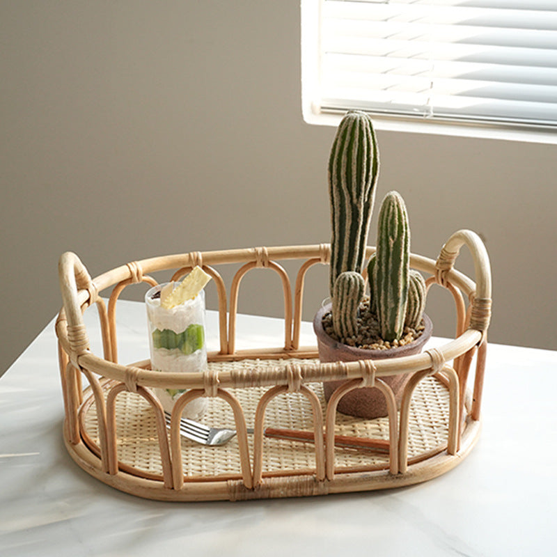 Women's oval rattan serving basket Kalsten