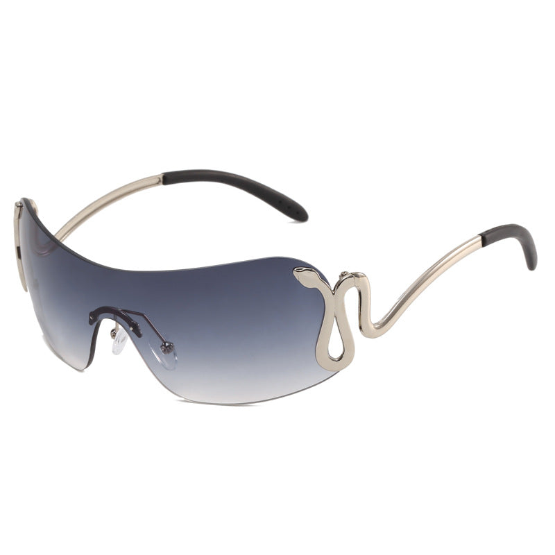 Ladies futuristic sports sunglasses with playful design Kalsten