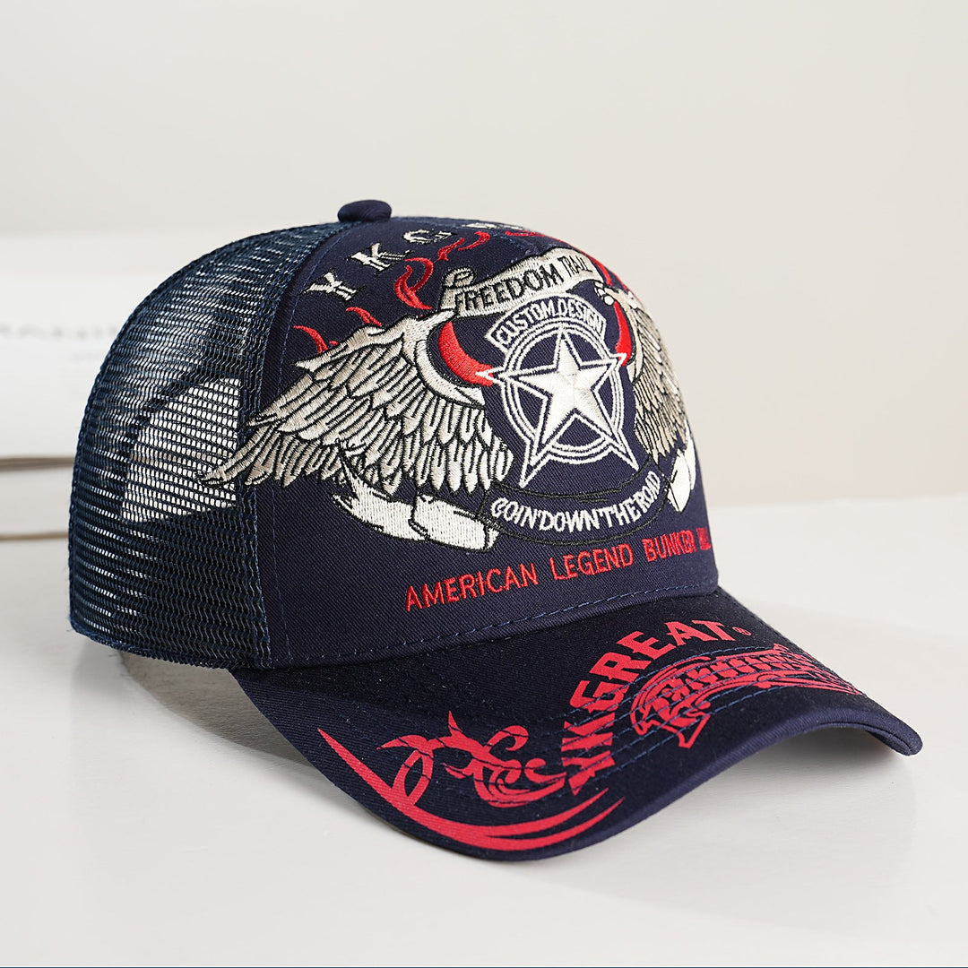 Unisex Trucker Cap with graphic design and breathable mesh Kalsten