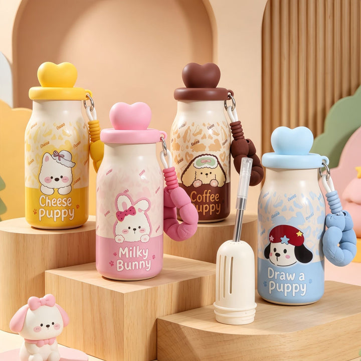 Women’s insulated bottle with practical carrying handle and playful bunny design Kalsten