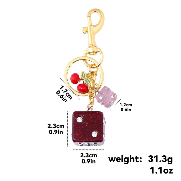 Keychain with Colorful Dice Kalsten