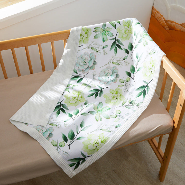 Floral Patterned Baby Blanket kalsten