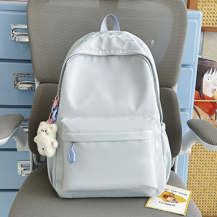 Minimalist Soft Fabric School Backpack