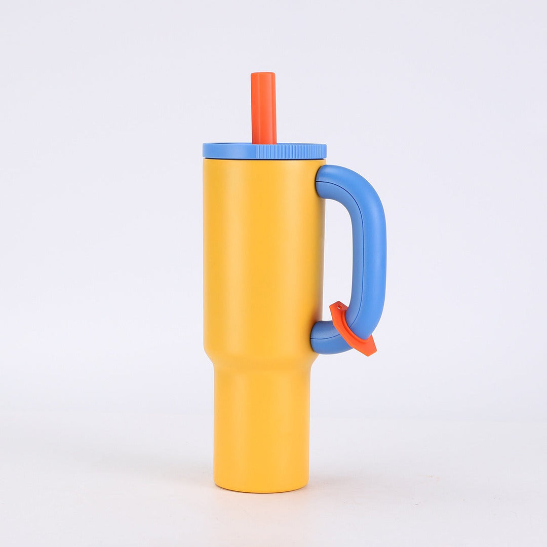 Ladies stylish insulated cup with straw Kalsten