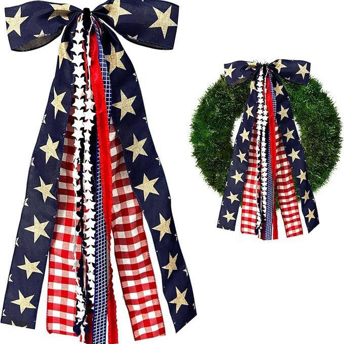 Women's Nan Hair Ruffle Bow with Long Ribbon Straps and Clip Closure Kalsten