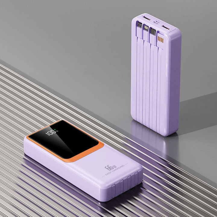 Portable power bank with 66W fast charging technology and LCD display Kalsten
