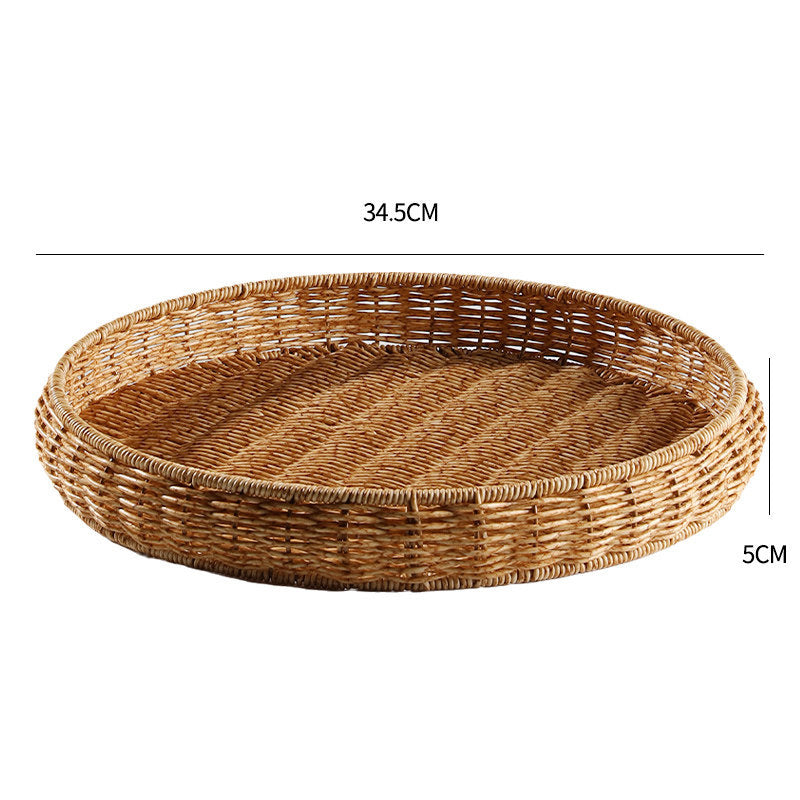Handwoven Decorative Serving Tray Kalsten 1783754312