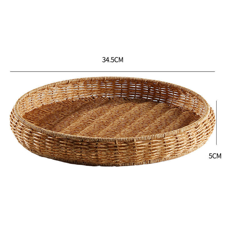 Handwoven Decorative Serving Tray Kalsten 1783754312