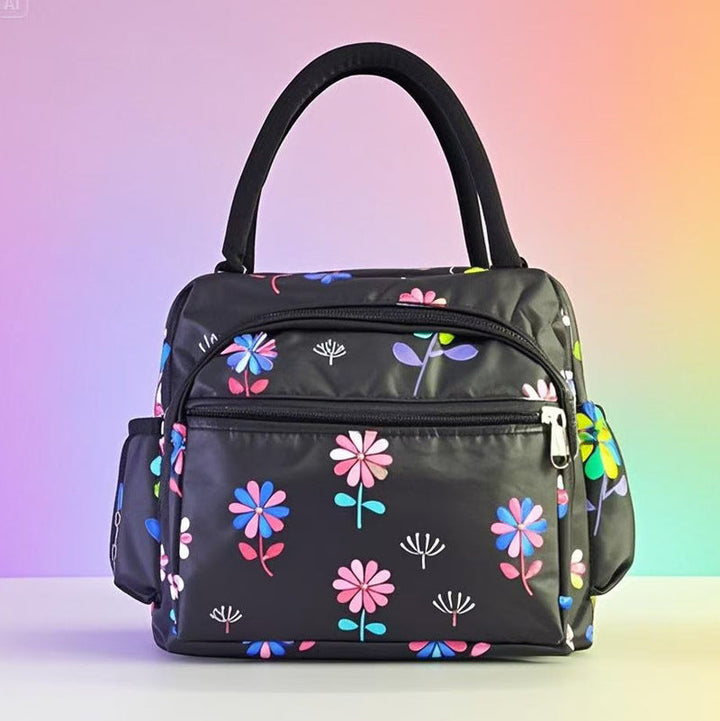 Cat Pattern Insulated Lunch Tote Kalsten