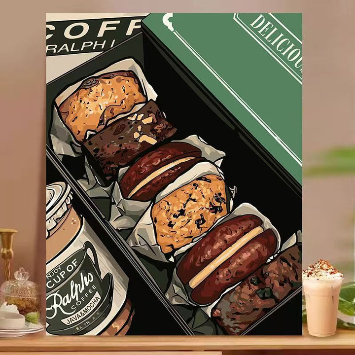 Dessert-Inspired Decorative Canvas Art Kalsten