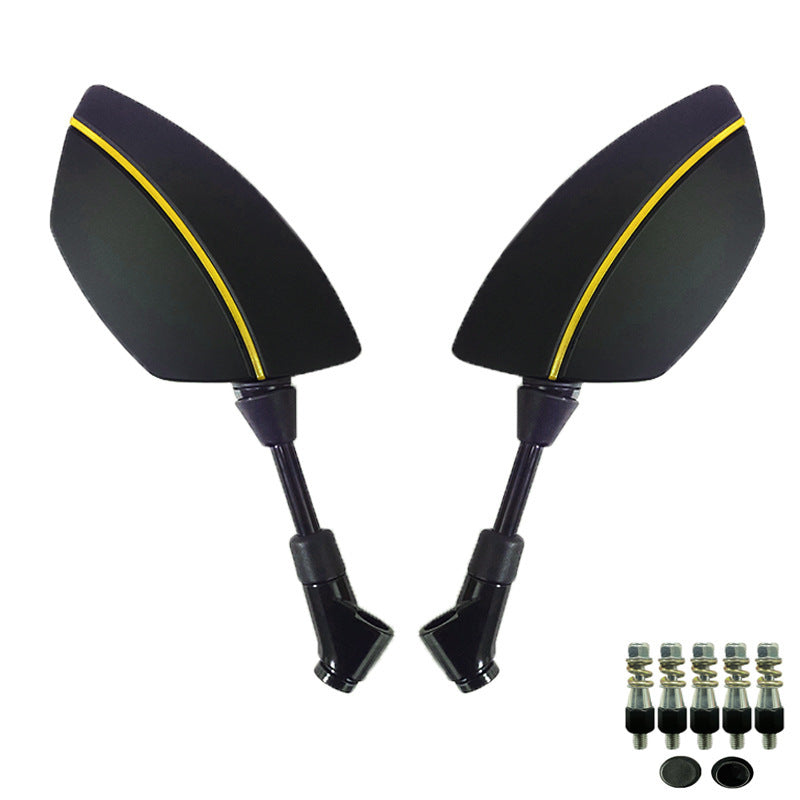 Motorcycle Mirror Set with Aerodynamic Design and High Stability Kalsten