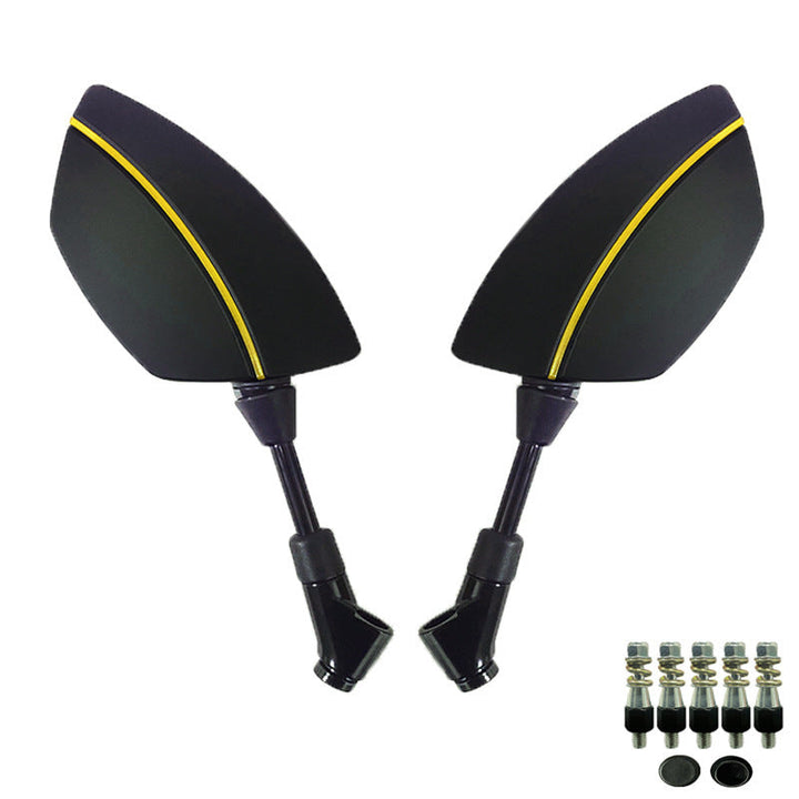 Motorcycle Mirror Set with Aerodynamic Design and High Stability Kalsten
